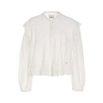 Isabel Marant Elegant Viscose Top - Dames - Blouses & Shirts - Wit - Maat: 3XS Viscose