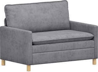 vidaXL Sof&aacute; Gris Claro 126 X 81 X 87,5 Cm Poli&eacute;ster Vidaxl