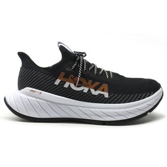 Hoka One One Hoka Carbon X 3 Textile Mens Low Top Trainers - Black White - Size:UK 12.5