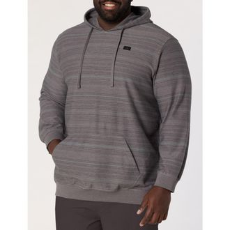 O'Neill Big & Tall Bavaro Striped Pullover Hoodie V2 in Dark Shadow at Nordstrom, Size 3X Big