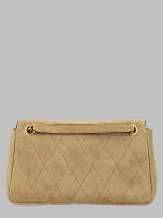 Tory Burch Womens Shoulder Bag Charlie Beige Bovine Leather