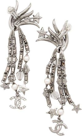 Chanel CC Star Drop Clip-On Earrings (Authentic Pre-Loved)