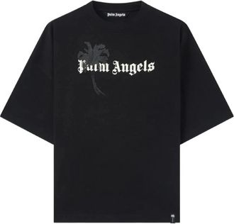 Palm Angels Palm Drift Loose T-Shirt - Heren - T-shirts - Zwart - S - Katoen - Tops