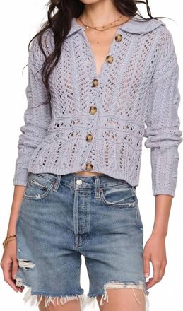 Heartloom Irine Open Stitch Cardigan In Dusty