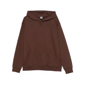 New Balance Hoodies, male, Brown, Size: M Athletics French Terry Hoodie