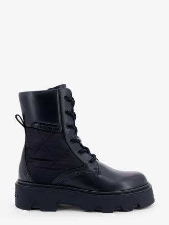 Moncler Stivali Aurea in pelle e nylon - MONCLER - gender_Woman