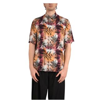 Patrizia Pepe Patrizia Pepe, Short Sleeve Shirts, male, Multicolor, Size: 2XL Formal Shirts