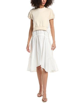 3.1 Phillip Lim French Terry Combo Dress