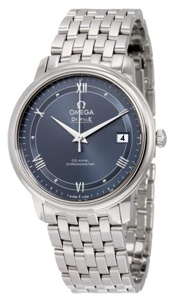 Omega Pre-owned Omega De Ville Prestige Sun-Brushed Blue Dial Unisex Watch 424.10.37.20.03.002