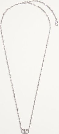 Valentino Garavani Collana VLogo Signature In Metallo Uomo TRASPARENTE UNI