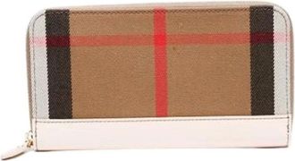 Burberry Pre-owned Wallets, female, Beige, Size: ONE SIZE Pre-owned Vintage Canvas Wallet