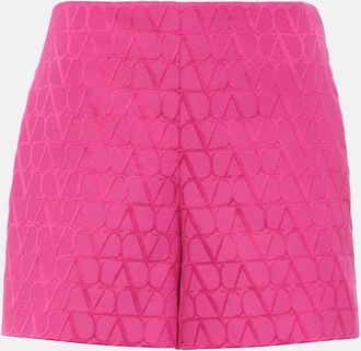 Valentino VLogo cotton-blend shorts