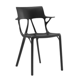 Kartell Armchair A. I - Black - Recycled thermoplastic technopolymer - Designer Philippe Starck