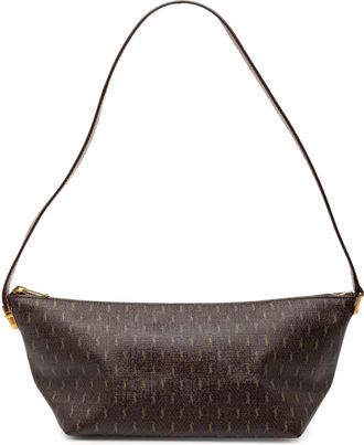 Saint Laurent Pre-owned Womens Coated Canvas Le Monogramme Shoulder Bag - Dark Brown Textile - One Size