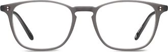 Garrett Leight Occhiali rettangolari con effetto opaco - Grigio