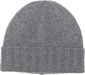 Paolo Fiorillo Accessoires, Heren, Grijs, ONE Size, Wol, Cashmere Beanie