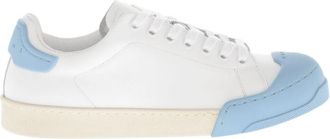 Marni White Low Leather Sneakers