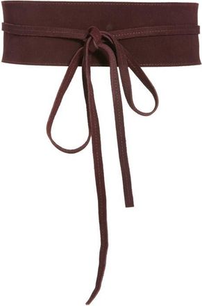 Eileen Fisher Obi Bow Suede Belt in Cassis at Nordstrom, Size Small
