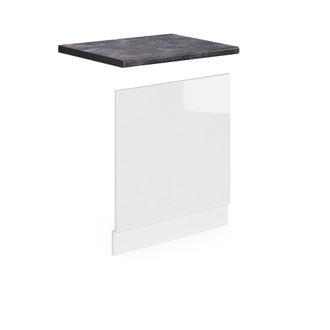 Vicco Panel Frontal R-line, Blanco Alto Brillo, 60 Cm, Et Antracita, Vicco