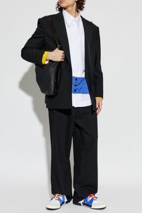 Dsquared2 Wool Blazer With A Single Vent, Mens, Black