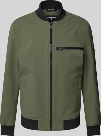 Strellson Jacke mit Leistentaschen Modell CLEARWATER in Oliv, Gr&ouml;&szlig;e 48