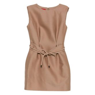 Curiel Sleeveless Belted Mini Dress