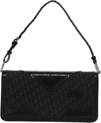 Dior Trotter Black Canvas Shoulder Bag (Pre-Owned)