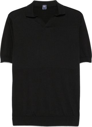Fedeli Fuji polo shirt - Black
