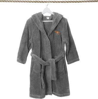 Linum Home Textiles Kids Super Plush Double Brushed Hooded Bathrobe