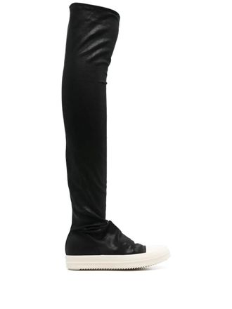 Rick Owens High Sock sneakers - women - Rubber/Fabric/Fabric - 37 - 911 BLACK/ MILK/ MILK