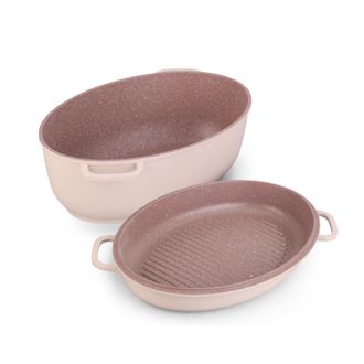 KASANOVA Rostiera ovale 38x26 cm I Giganti taupe