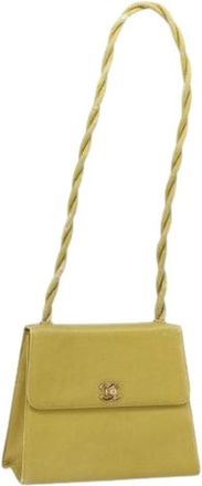 Chanel Pre-owned Vintage Schoudertas - Dames - Vintage Schoudertas - Groen - ONE Size - Leer - Vintage