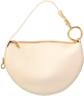 Burberry Knight Arc Leather Hobo Bag