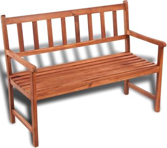 vidaXL Banco De Jard&iacute;n Madera Maciza De Acacia 120 Cm Vidaxl