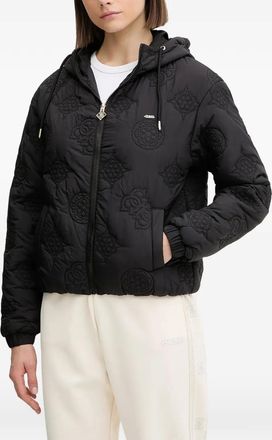 Guess Co quilted jacket - women - Fabric - L - Black