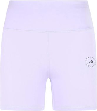 adidas by Stella McCartney Logo Shorts - Dames - Korte sportbroeken - Paars - L - Katoen - Fitness