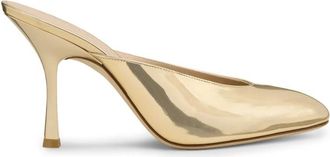 Stuart Weitzman Madison Mule 85 - Dames - Muiltjes - Geel - 36 EU - Leer - Schoenen