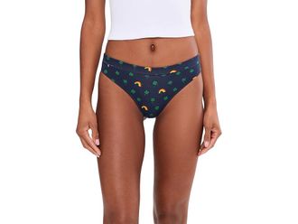 MeUndies Feel Free Thong Womens Lingerie Lucky Me : 2XL, Elastane/Microfiber