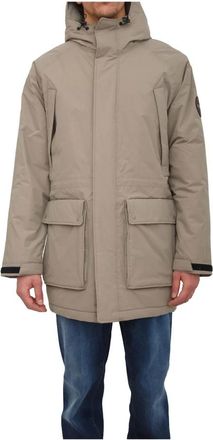 Napapijri Wool Blend Jacket - Heren - Parka Jassen - Beige - 2XL - Katoen - Jassen