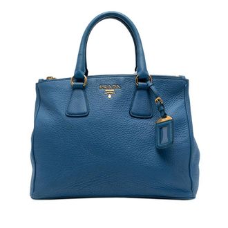 Prada Pre-owned Prada Vitello Daino Double Zip Convertible Tote 0M3F2SJ1PJY4G5TA