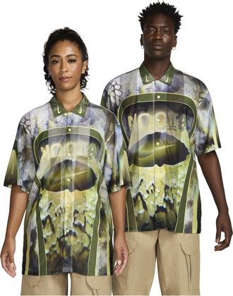 Nike x NOCTA Opal Button-Down Short Sleeve Shirt Pilgrim Oil Green FV1939-378