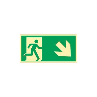 OEM Panneau De Secours Din En Iso 7010 L297xl148mm Issue De Secours Jusquen Bas De Ku. (par. 10)