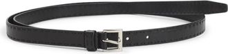 Prada Black Solid Buckle Belt