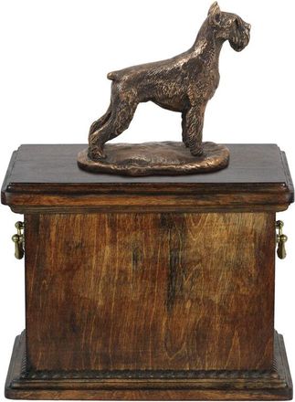 OEM Schnauzer, Schnauzer - Urna Para Cenizas De Perro, Urna Con Estatuilla, Urna Elegante En Estilo Cl&aacute;sico De La Marca Art-dog