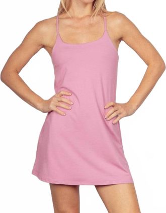 Very J Making Moves Active Mini Dress In Blush