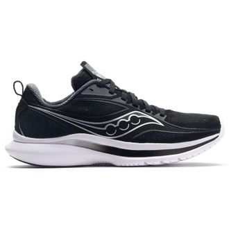 Saucony Kinvara 13 Textile Womens Lace Up Trainers - Black Silver - Size:UK 4.5