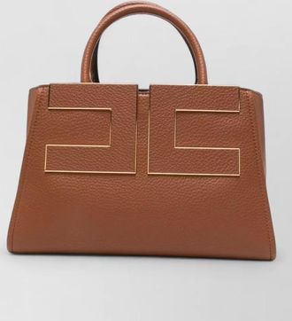 Elisabetta Franchi grained faux leather shoulder bag
