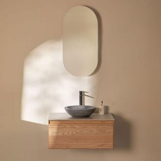 Sklum Conjunto De Mueble De Ba&ntilde;o En Madera De Fresno Tedrik Sklum