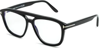 Tom Ford Glasses, male, Black, Size: 56 MM Ft6024B 001 Optical Frame
