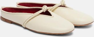 Bottega Veneta Rosa leather mules